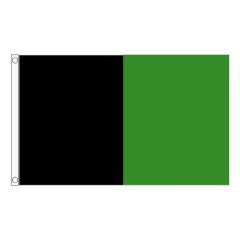 Score More Large Flag 5 x 3 Black and Green SMFBG5X3