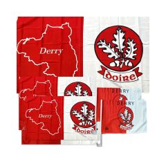 GAA Derry Official Flag Bundle DERRYBUNDLE