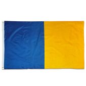 Score More Large Flag 5 x 3 ft Blue and Gold