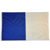 Score More Large Flag 5 x 3 ft Navy and White