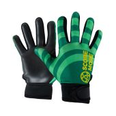 Score More Green Gaelic Football Gloves Assorted Kids & Adult Sizes 24 Pce