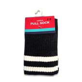 SCORE MORE Kids Long Sock Black 2-5