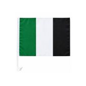 Score More Car Flag Green White & Black 