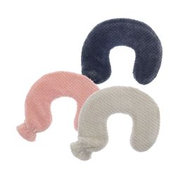 Neck Hot Water Bottles with Popcorn Plush Cover - Assorted Colours HWB202759