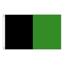 Score More Large Flag 5 x 3 Black and Green SMFBG5X3