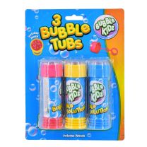 3 Pack Bubbles Tubs (50ml) With Maze 