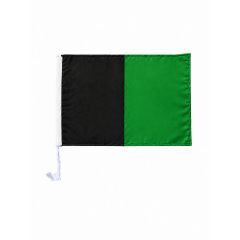 Score More Car Flag Black & Green