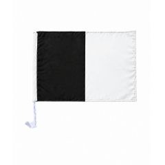Score More Car Flag Black & White