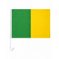 Score More Car Flag Green & Gold