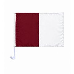Score More Car Flag Maroon & White SMCGMW

