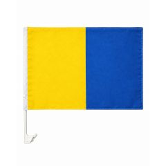Score More Car Flag Yellow & Blue 