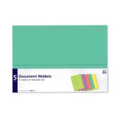 5PK Document Wallets 