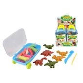 Dinosaur Modelling Clay Pull Along Carry Case 