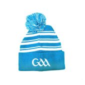GAA Bobble Beanie Light Blue and White