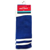 SCORE MORE Adult Midi Sock Blue 5-8