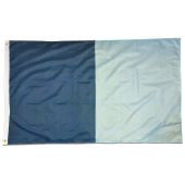 Score More Large Flag 5 x 3 ft Navy and & Sky Blue