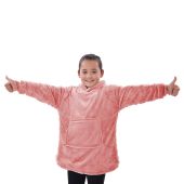 Pink Kids Eskimo Oversized Reversible Sherpa Hoodie NO VAT