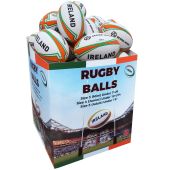 Ireland Rugby Balls Prepumped 3 Asst sizes  in display box 36 Pces 