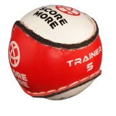 SCORE MORE Training Sliotar Size 5  Red & White
