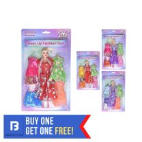 Doll With 4 Dresses TY6430 Boulder Bargains