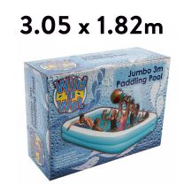 Paddling Pool Jumbo Oblong 3m x 1.8m Heavy quality  010/011
