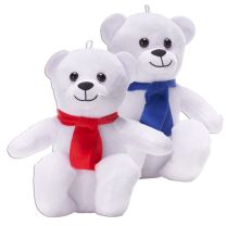 6"/16cm Plush Winter Bear 2 asstd