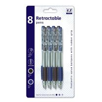 8PK Retractable Pens  DELE/8
