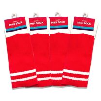 Kids Midi Socks Red Carton 12 units 