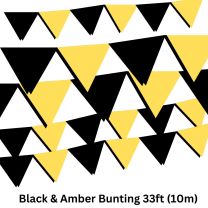 Bunting Black & Amber 10m