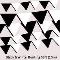 Bunting Black & White 10m