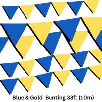 Bunting Blue & Gold 10m
