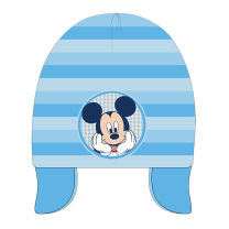 Baby Beanie Blue Mickey Mouse with Ear Warmers  D03102