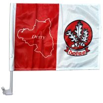 Derry Car flag with map 