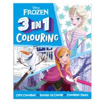 Disney Frozen  3 in 1 Colouring Book 22984
