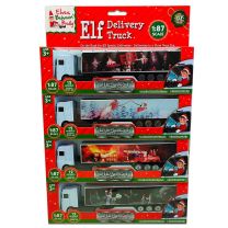 Die cast Delivery Truck with Elf design. 12 Asstd. 500109
