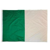 Green & White Flag 5x3