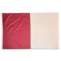 Maroon & White Flag 5x3