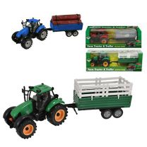 Friction Tractor Toy with Trailer TY2637