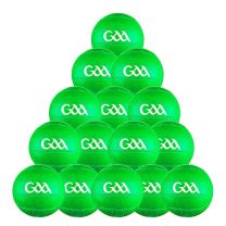 12 GAA footballs prepumped green 