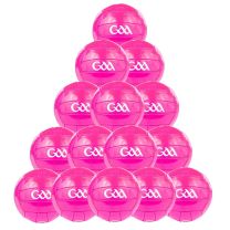 12 GAA footballs prepumped pink