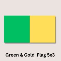 Green & Gold Flag 5x3