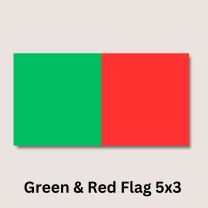 Green & Red Flag 5x3 SMFGR5X3
