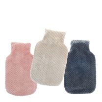 Hot Water Bottles with Popcorn Plush Cover - Assorted Colours HWB202711