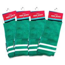 Adult Midi Socks Green Carton 12 units 