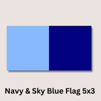 Navy & Sky Blue Flag 5x3
