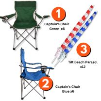 pARASOL AND CHAIR BUNDLE 