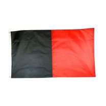 Score More Large Flag 5 x 3 Black and Red SMFBR5X3