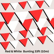 Bunting Red & White 10m