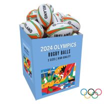 Olympics 2024 Rugby Ball dump bin 3 sizes 4
