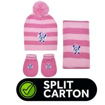 SCD03181 disney hat scarf glove minnie split carton 